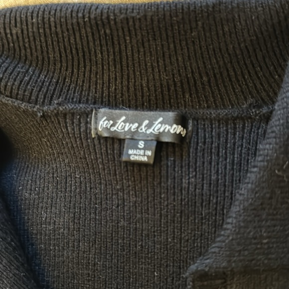 Mona Cropped Polo Sweater | For Love and Lemons - Picture 3 of 3